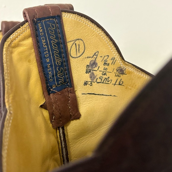 Vintage PANHANDLE SLIM Knee High Boots Soft Chocolate Brown Leather Sz6B Womens - Picture 2 of 11